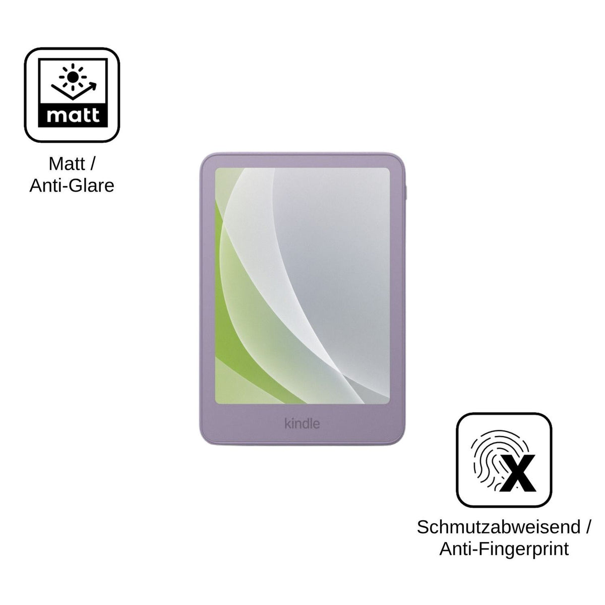 2x Schutzfolie matt für Amazon Kindle 12th Generation Display-Schutzfolie