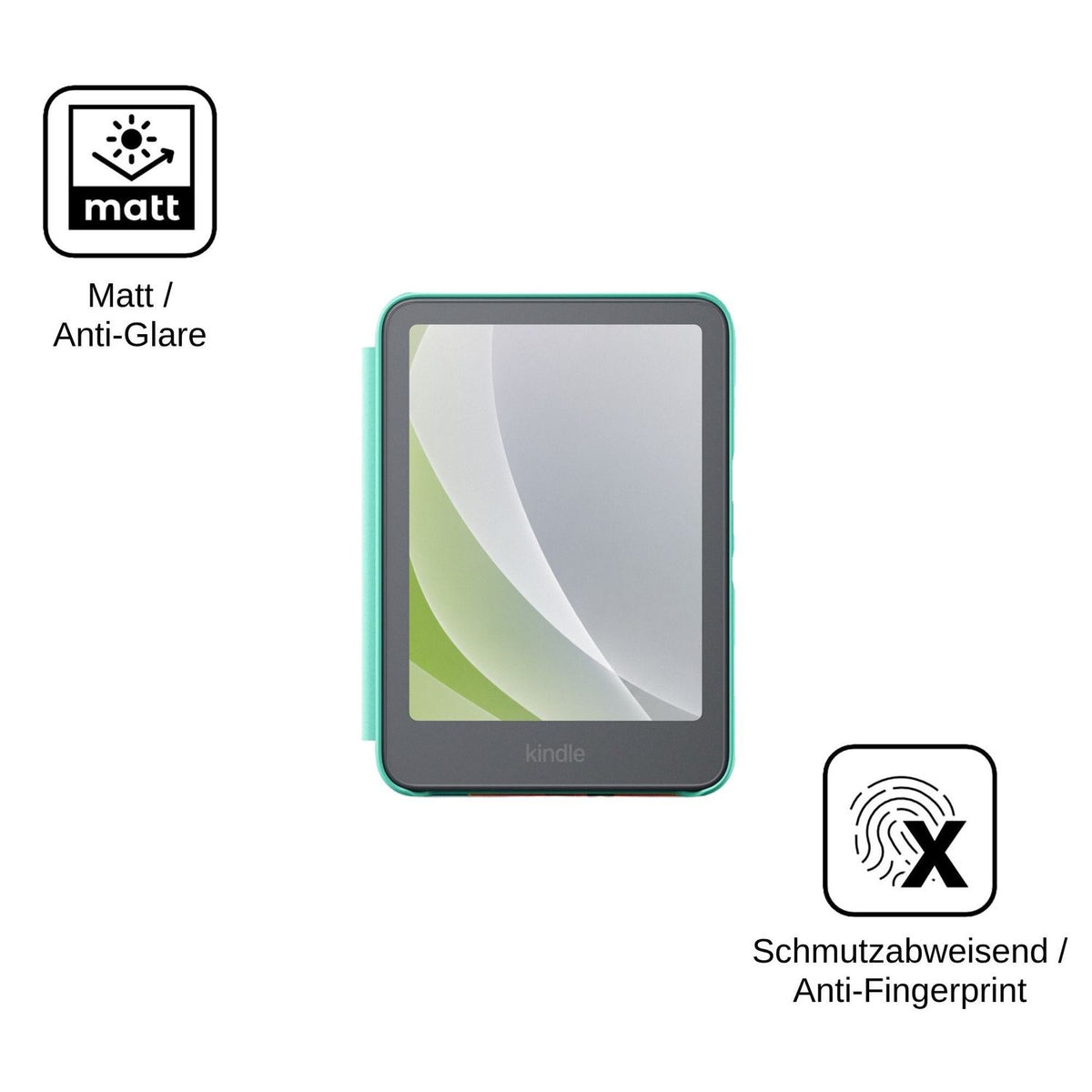 2x Schutzfolie matt für Amazon Kindle Colorsoft Kids 2026 Display-Schutzfolie