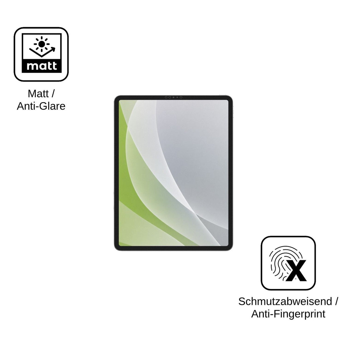 2x Schutzfolie matt für Apple iPad Pro 12.9 Zoll (2022) Display-Schutzfolie