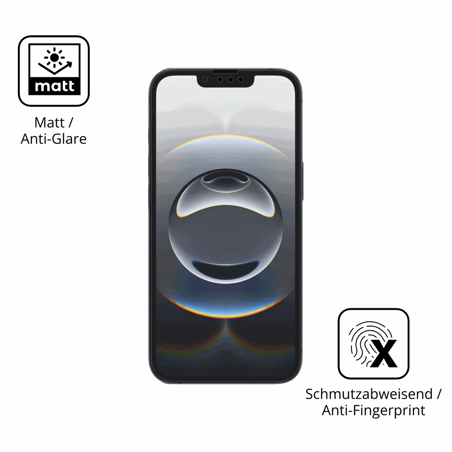 D�nne und entspiegelnde Folie passend zugeschnitten f�r Apple iPhone 17e