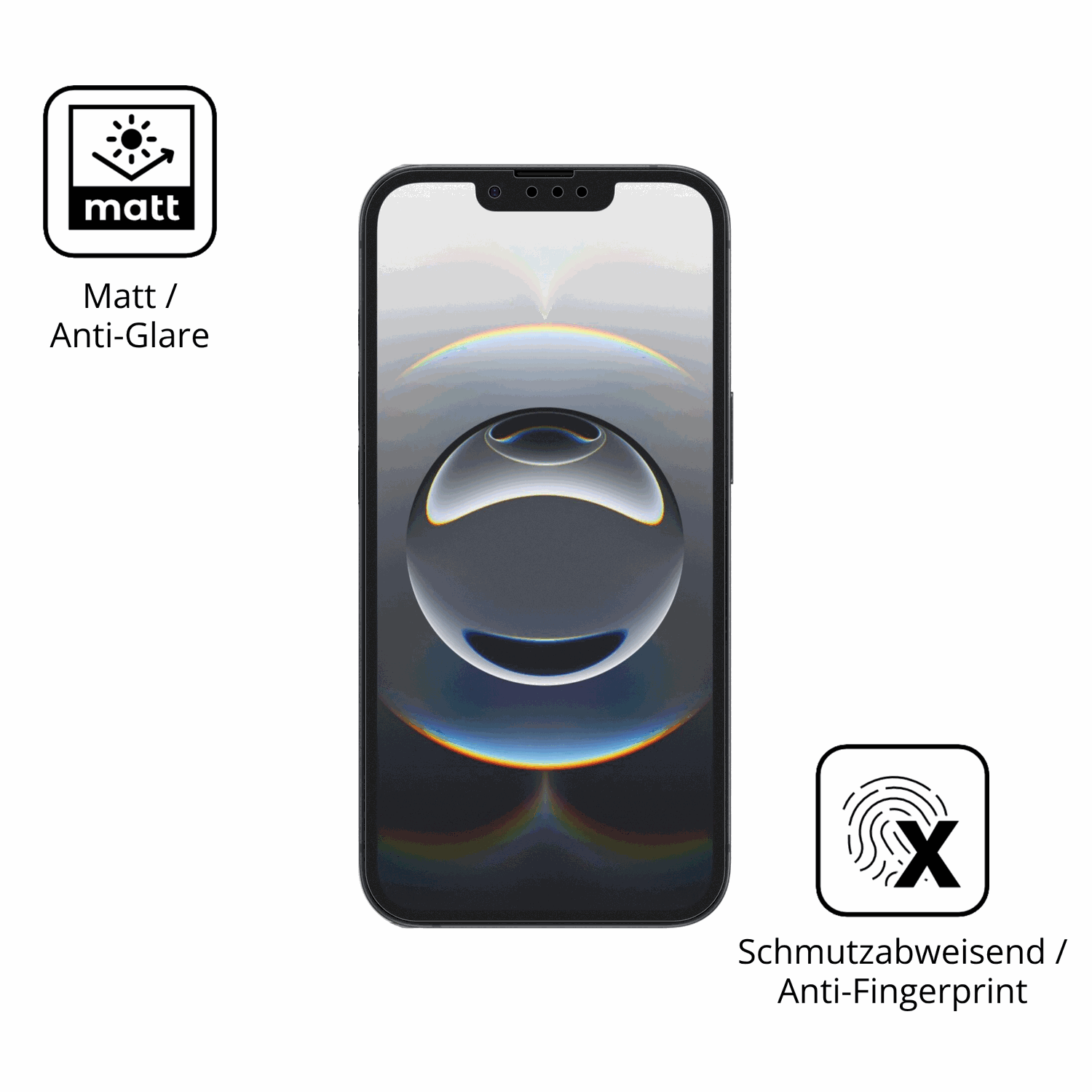 D�nne und entspiegelnde Folie passend zugeschnitten f�r Apple iPhone 17e