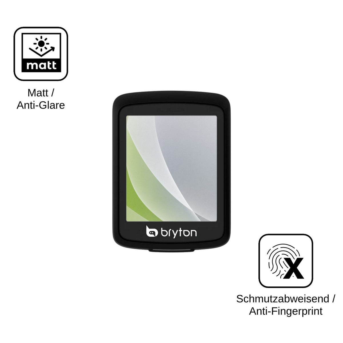 4x Schutzfolie matt für Bryton Rider E10 Display-Schutzfolie