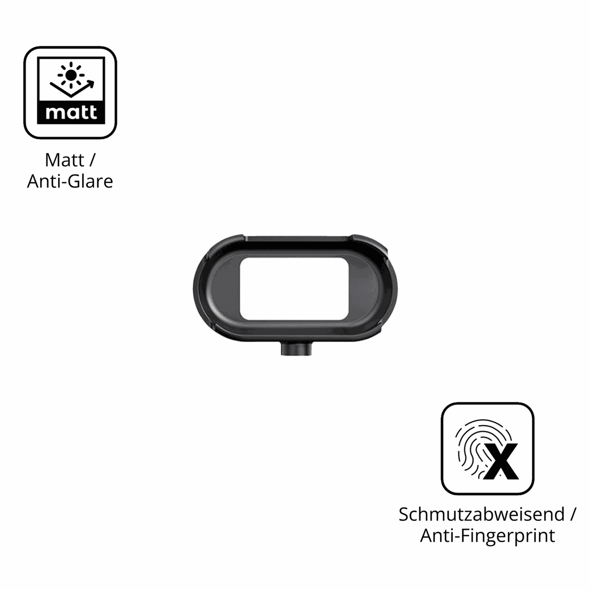Dünne und entspiegelnde Folie passend zugeschnitten für Cossify HW0612 Mini Action-Cam
