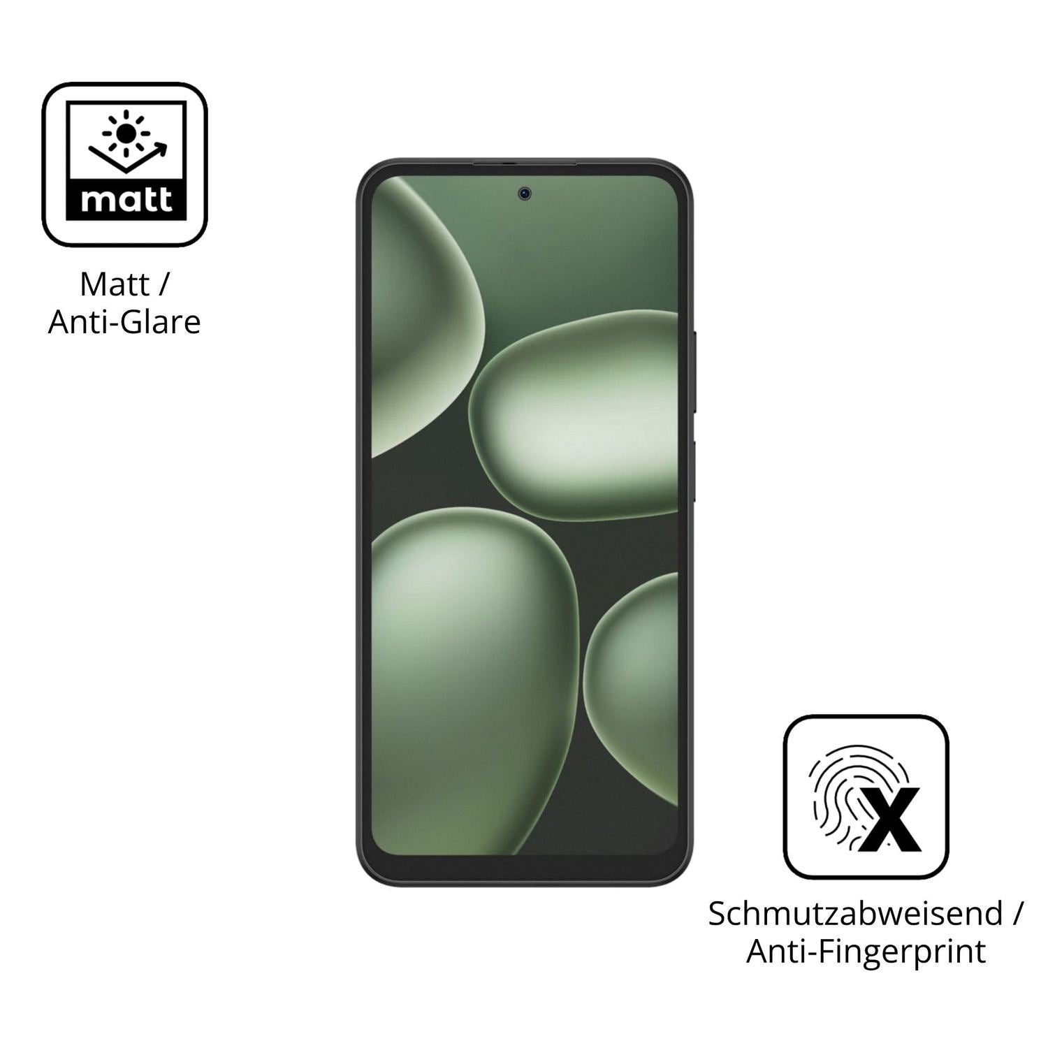 Dünne und entspiegelnde Folie passend zugeschnitten für Doogee B10