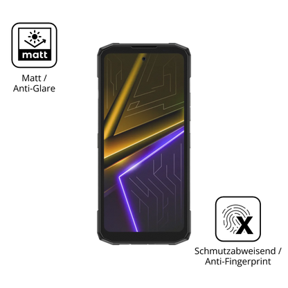 Dünne und entspiegelnde Folie passend zugeschnitten für Doogee Blade 20 Max