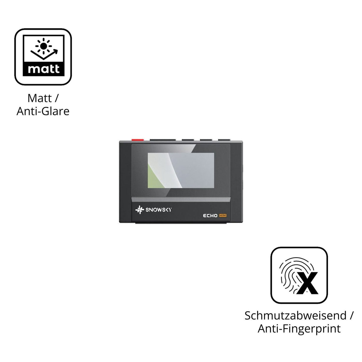 Dünne und entspiegelnde Folie passend zugeschnitten für FiiO SnowSky Echo Mini
