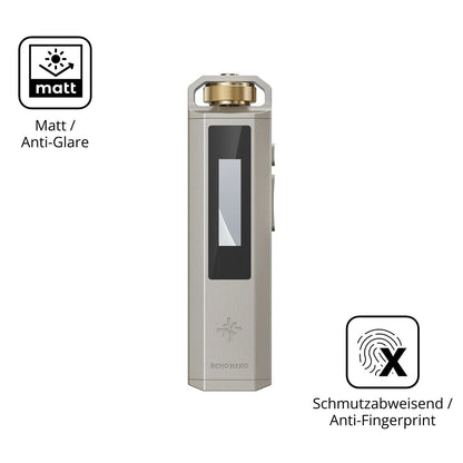 Dünne und entspiegelnde Folie passend zugeschnitten für FiiO SnowSky Echo Nano