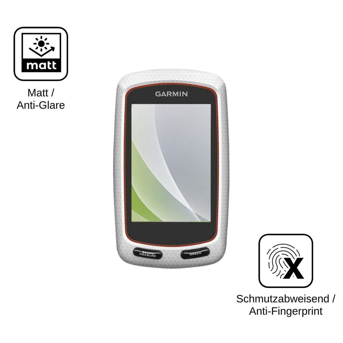 2x Schutzfolie matt für Garmin Approach G7 Display-Schutzfolie