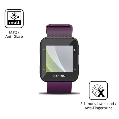 Dünne und entspiegelnde Folie passend zugeschnitten für Garmin Forerunner 30