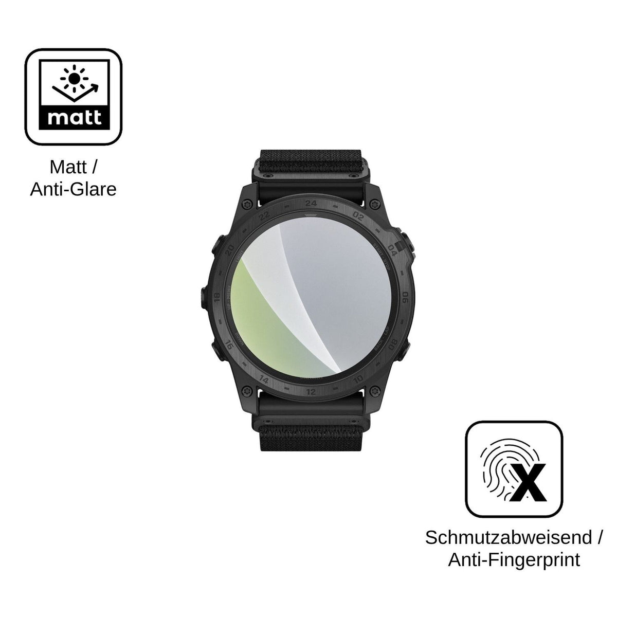 6x Schutzfolie matt für Garmin tactix 7 Pro Ballistics Edition Display-Schutzfolie