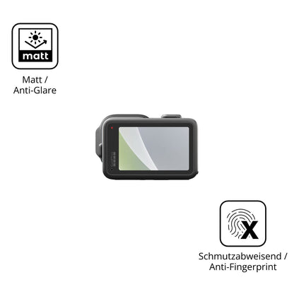 Dünne und entspiegelnde Folie passend zugeschnitten für GoPro Mission 1 Pro ILS