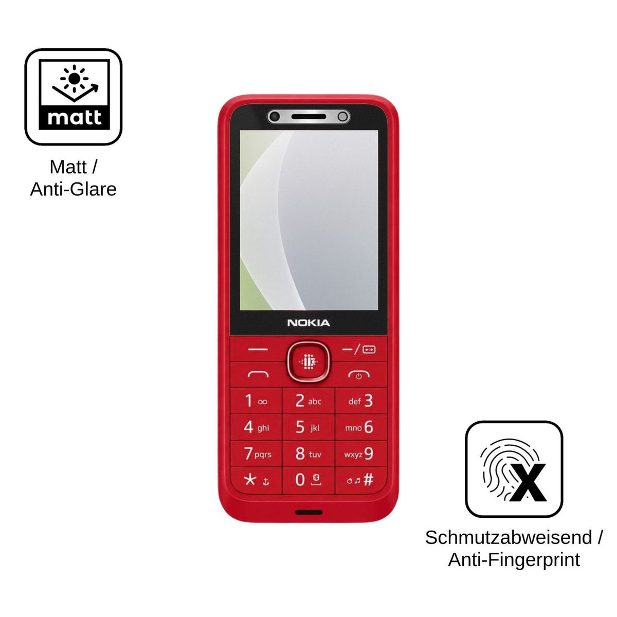 4x Schutzfolie matt für HMD 215 4G 2E Display-Schutzfolie
