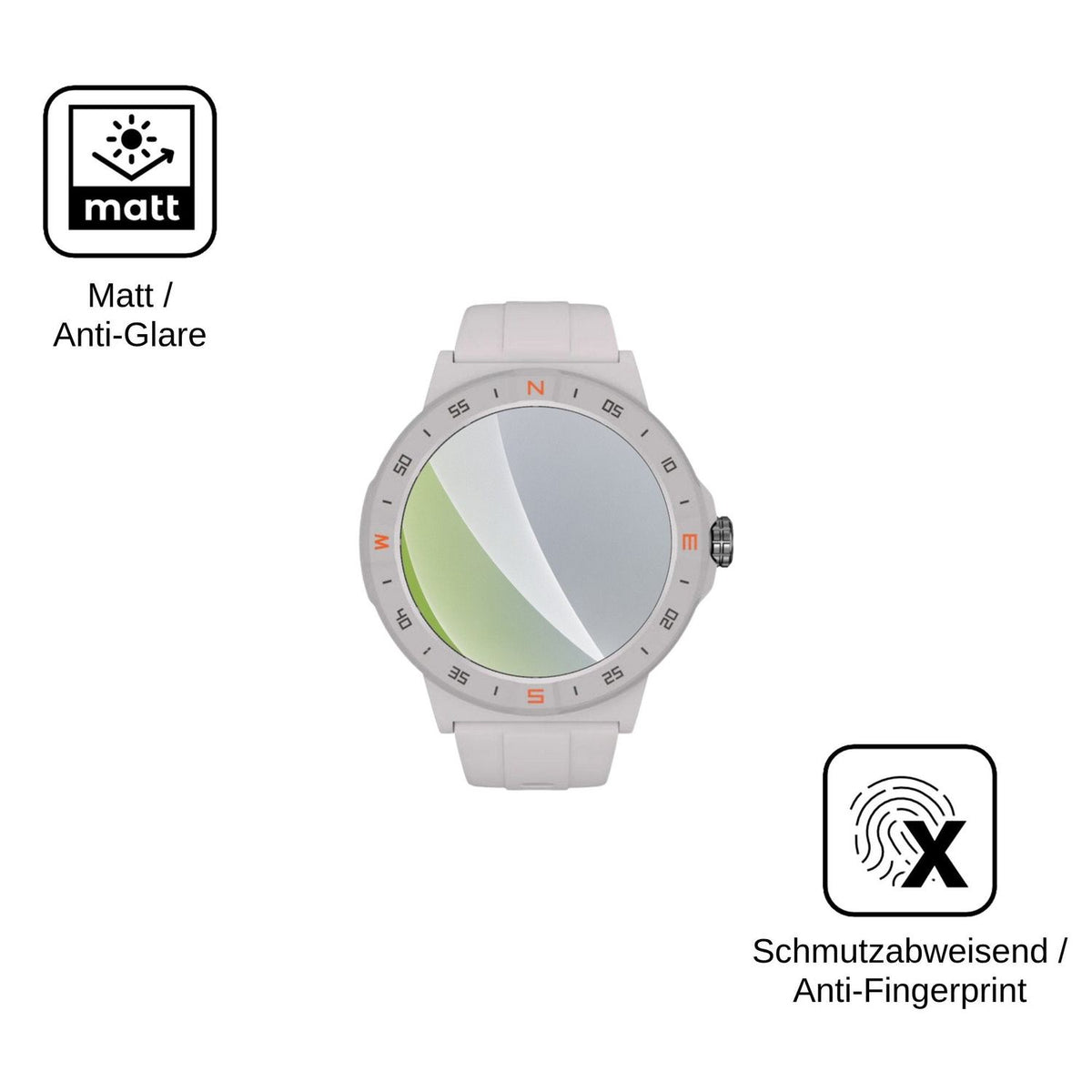 6x Schutzfolie matt für Honor Choice Watch 2 Epic Display-Schutzfolie