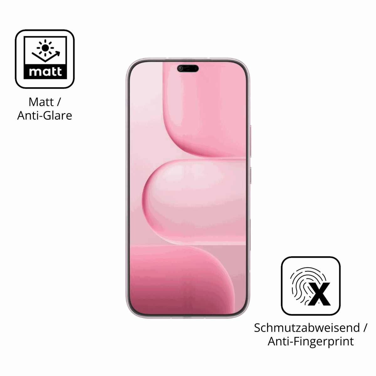 Dünne und entspiegelnde Folie passend zugeschnitten für Honor X80i