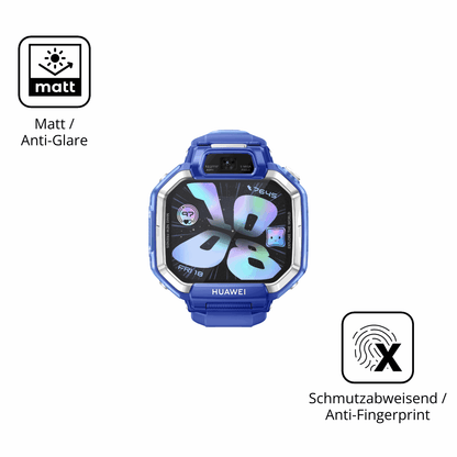 Dünne und entspiegelnde Folie passend zugeschnitten für Huawei Watch Kids X1