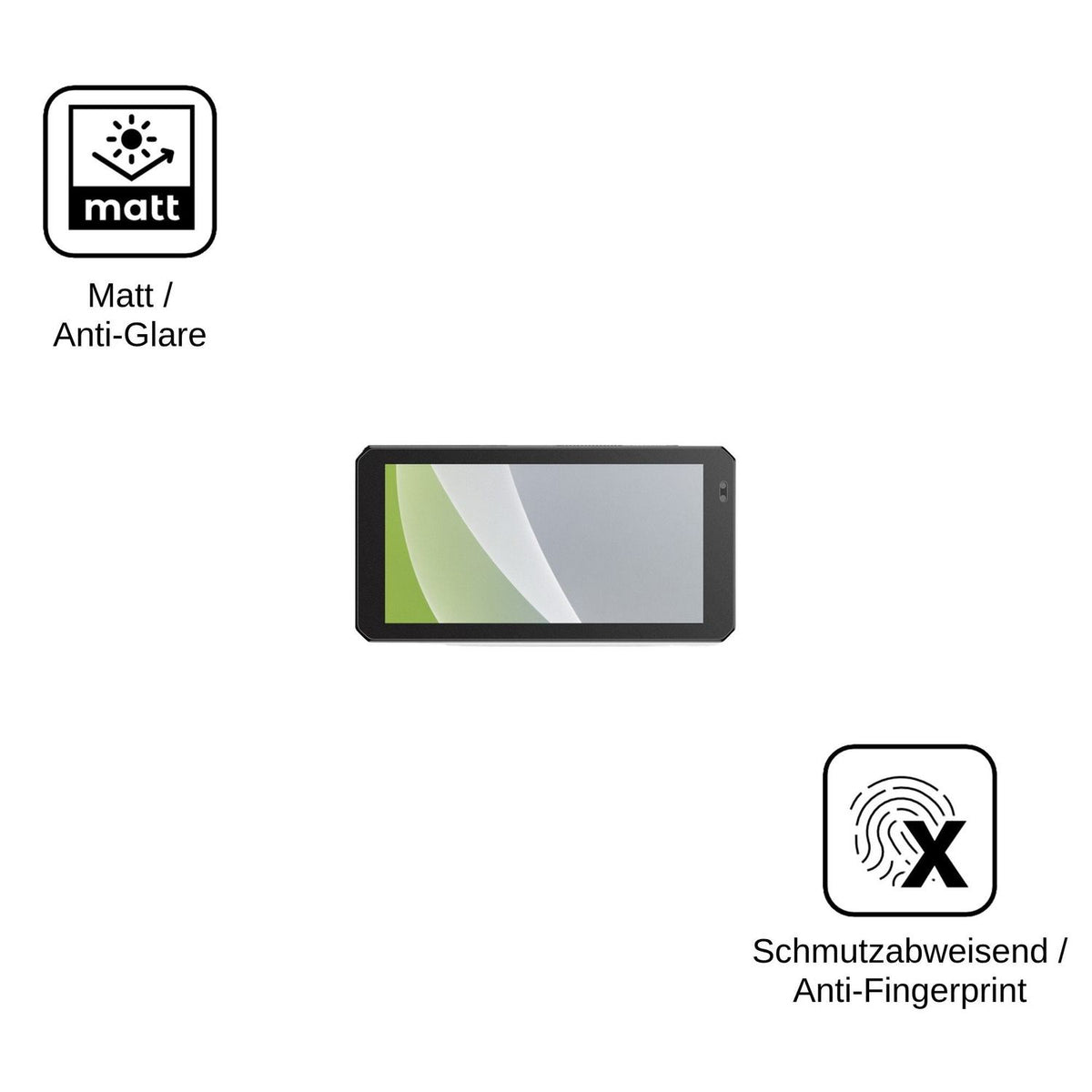 2x Schutzfolie matt für Jado S6 Display-Schutzfolie