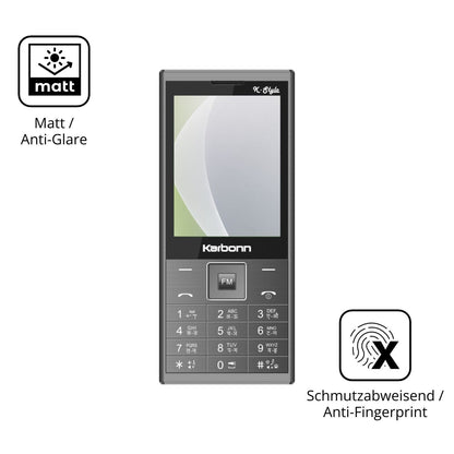 Dünne und entspiegelnde Folie passend zugeschnitten für Karbonn K Stylo