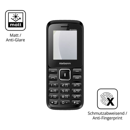 Dünne und entspiegelnde Folie passend zugeschnitten für Karbonn K1 Indian