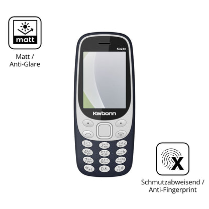 Dünne und entspiegelnde Folie passend zugeschnitten für Karbonn K324n