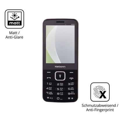 Dünne und entspiegelnde Folie passend zugeschnitten für Karbonn K880