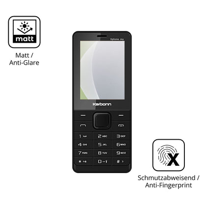 Dünne und entspiegelnde Folie passend zugeschnitten für Karbonn Kphone Joy