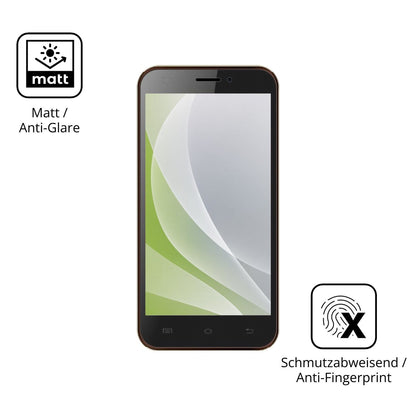 Dünne und entspiegelnde Folie passend zugeschnitten für Karbonn Titanium S200 HD