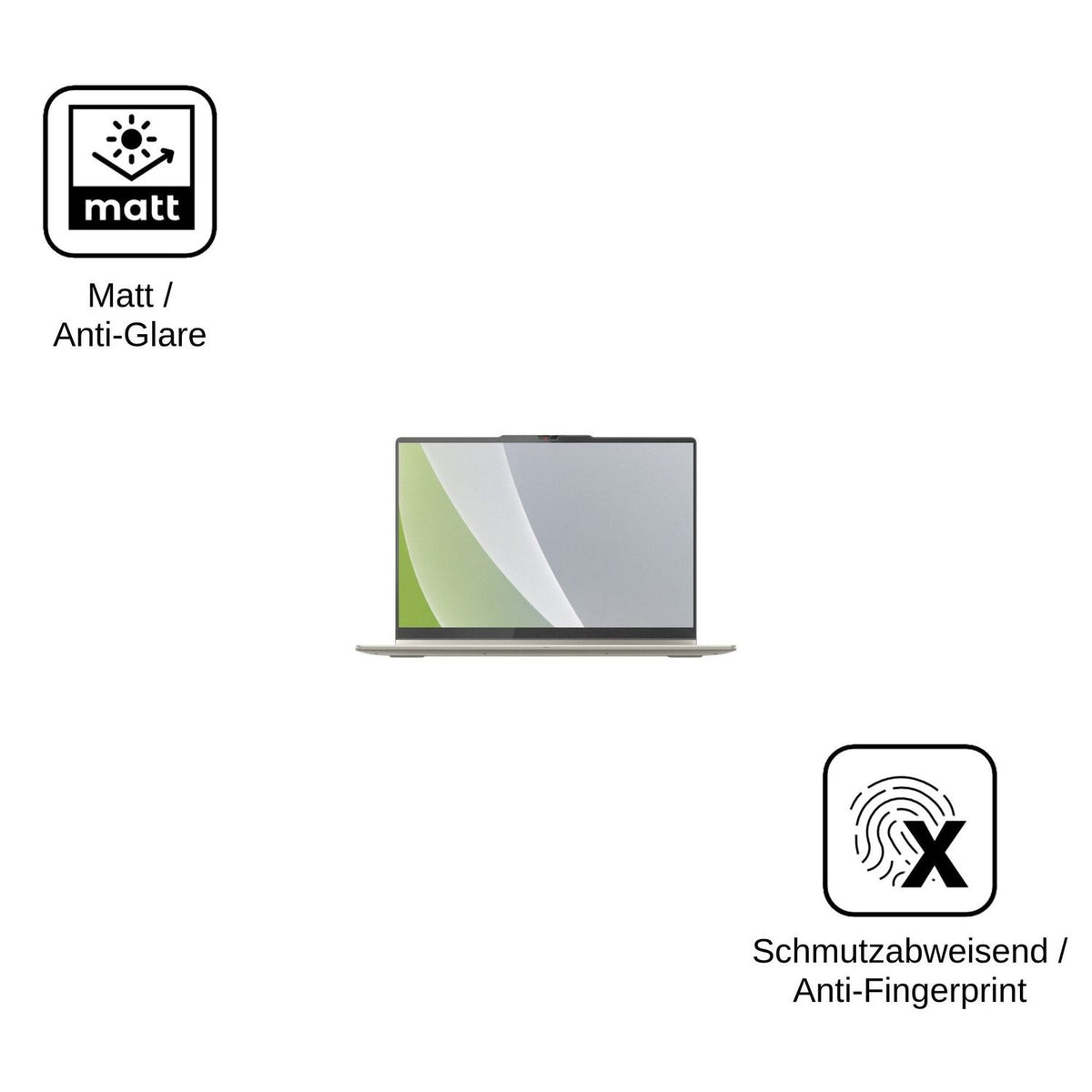 2x Schutzfolie matt für Lenovo Yoga 7 2in1 16AKP10 Display-Schutzfolie