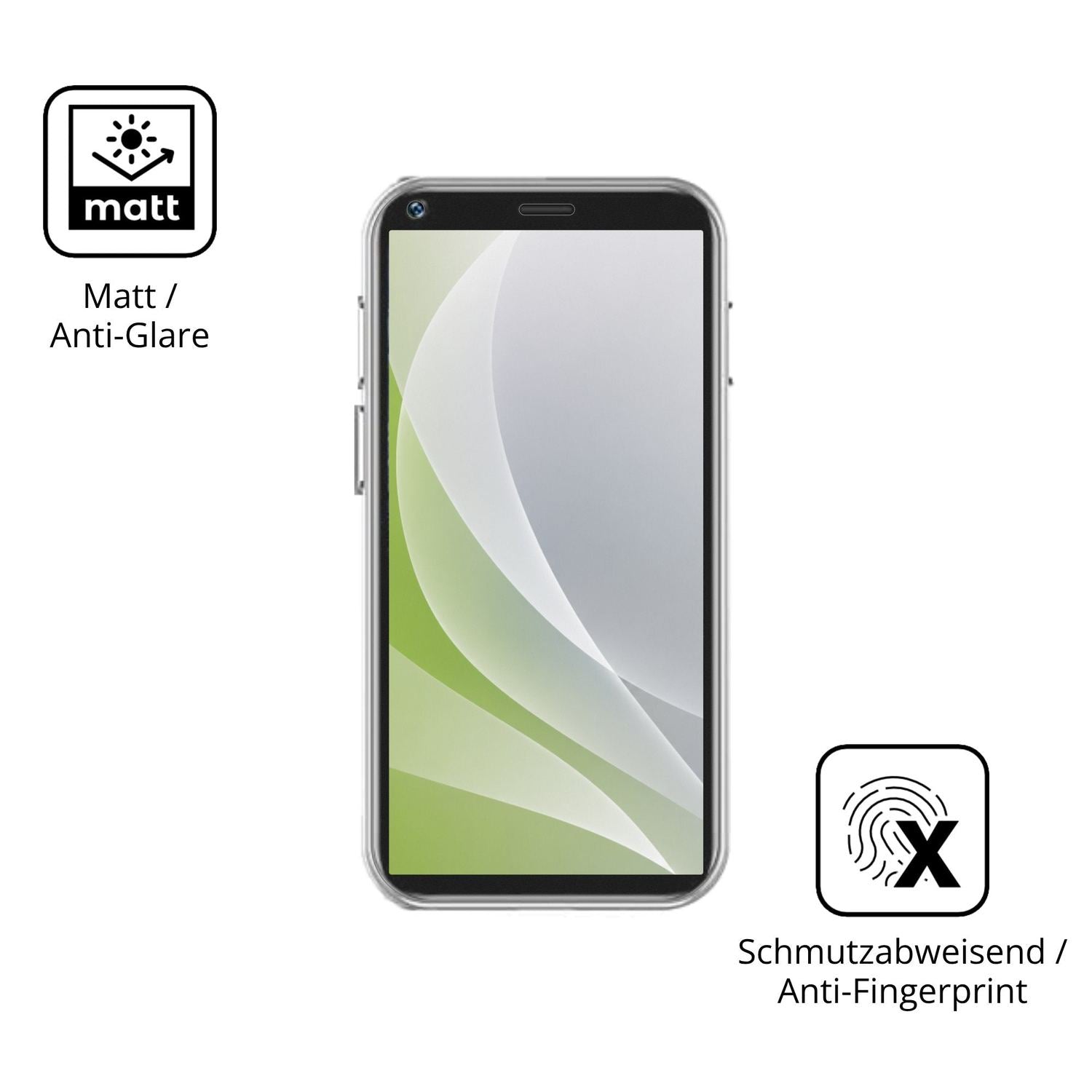 Dünne und entspiegelnde Folie passend zugeschnitten für Longben 3G Mini