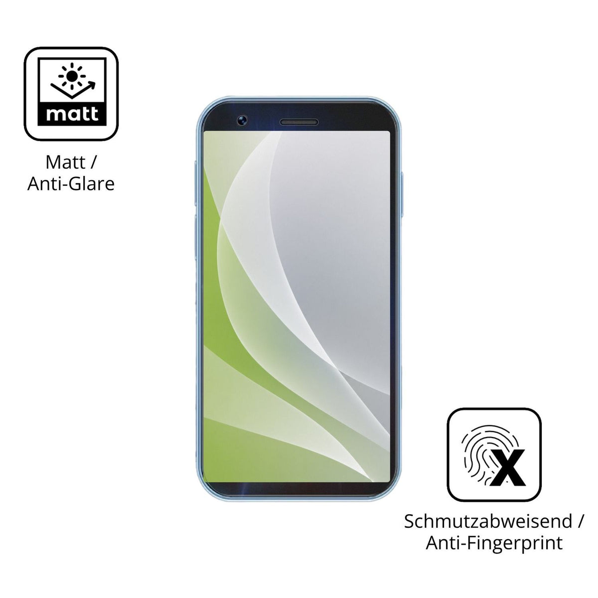 Dünne und entspiegelnde Folie passend zugeschnitten für Longben 4G Mini
