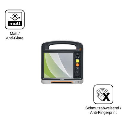 2x Schutzfolie matt für Mindray Beneheart D60 Display-Schutzfolie