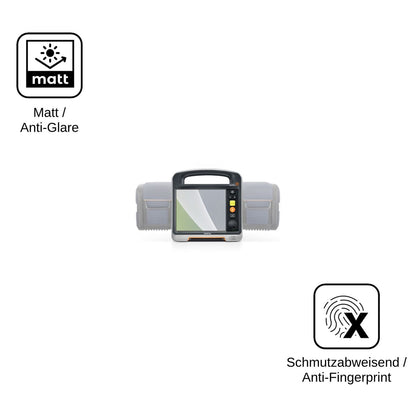 2x Schutzfolie matt für Mindray Beneheart DX Display-Schutzfolie