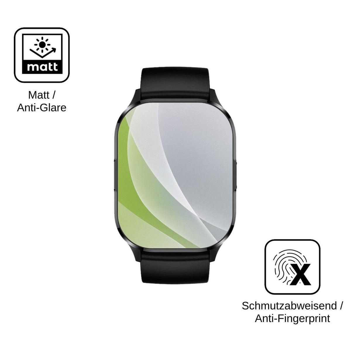 6x Schutzfolie matt für Neow K-Watch Display-Schutzfolie