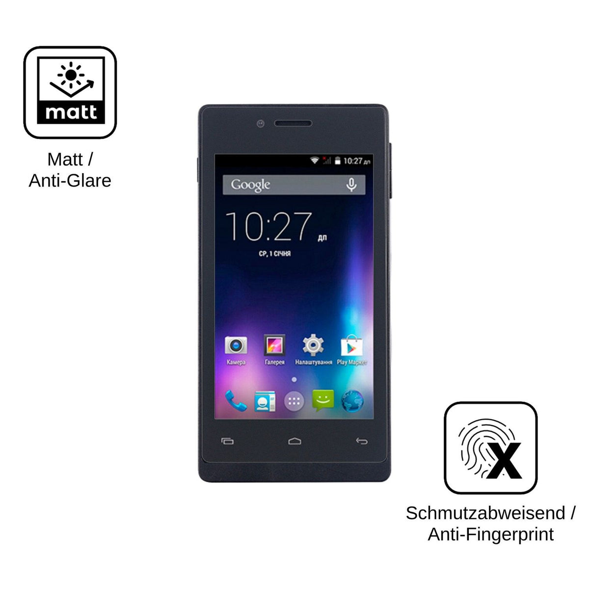 4x Schutzfolie matt für Nomi i400 Beat Display-Schutzfolie