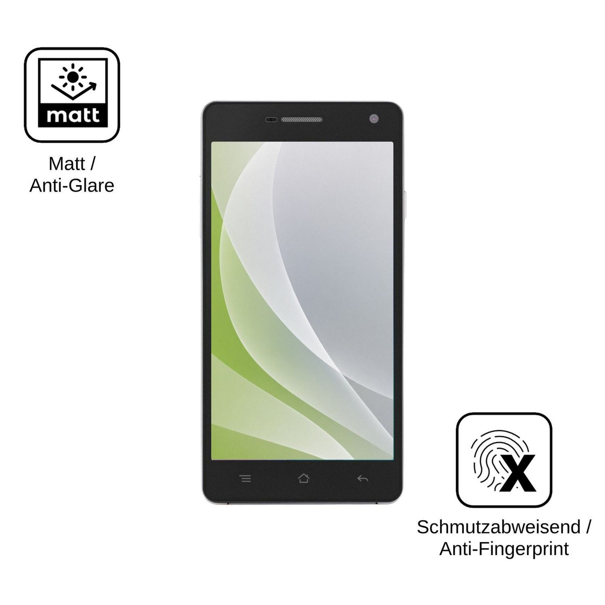 4x Schutzfolie matt für Nomi i501 Style Display-Schutzfolie