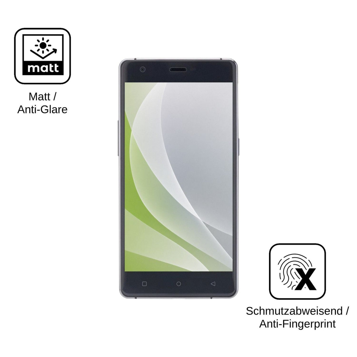 4x Schutzfolie matt für Nomi i506 Shine Display-Schutzfolie