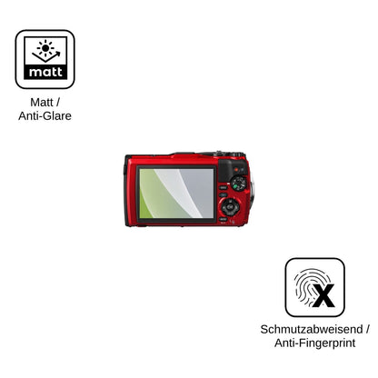 4x Schutzfolie matt für Olympus OM System Tough TG-6 Display-Schutzfolie