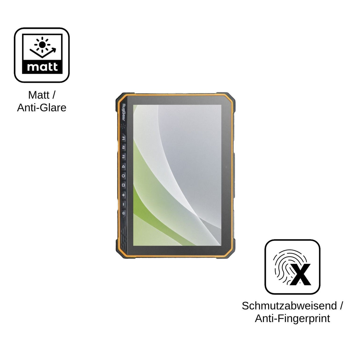 2x Schutzfolie matt für RugGear RG935 Display-Schutzfolie