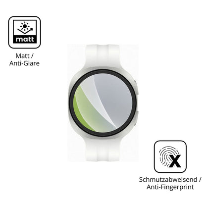 Dünne und entspiegelnde Folie passend zugeschnitten für Samsung Galaxy Watch9 40mm