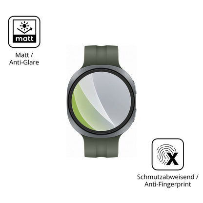 Dünne und entspiegelnde Folie passend zugeschnitten für Samsung Galaxy Watch9 44mm