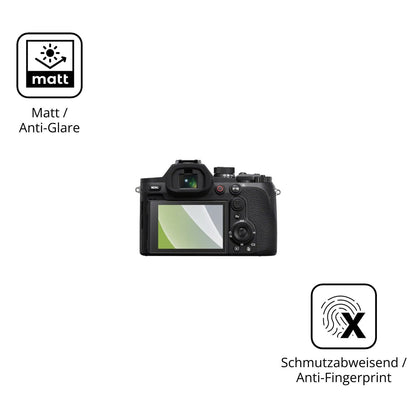 Dünne und entspiegelnde Folie passend zugeschnitten für Sony RX10 V