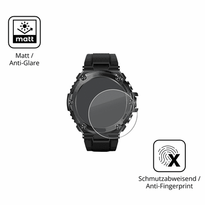 D�nne und entspiegelnde Folie passend zugeschnitten f�r Stahlgear Titan Pro