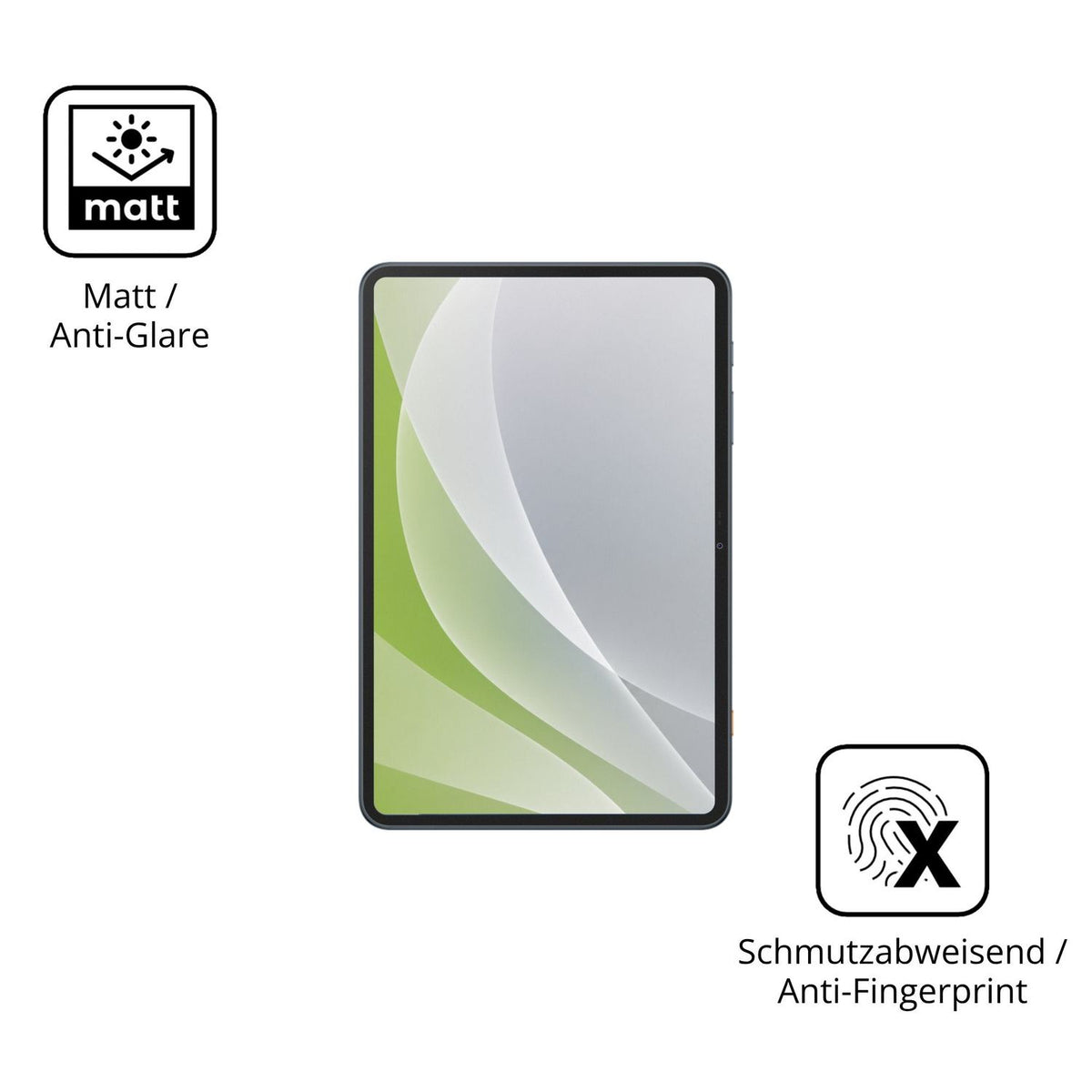 Dünne und entspiegelnde Folie passend zugeschnitten für Tecno Megapad SE 2