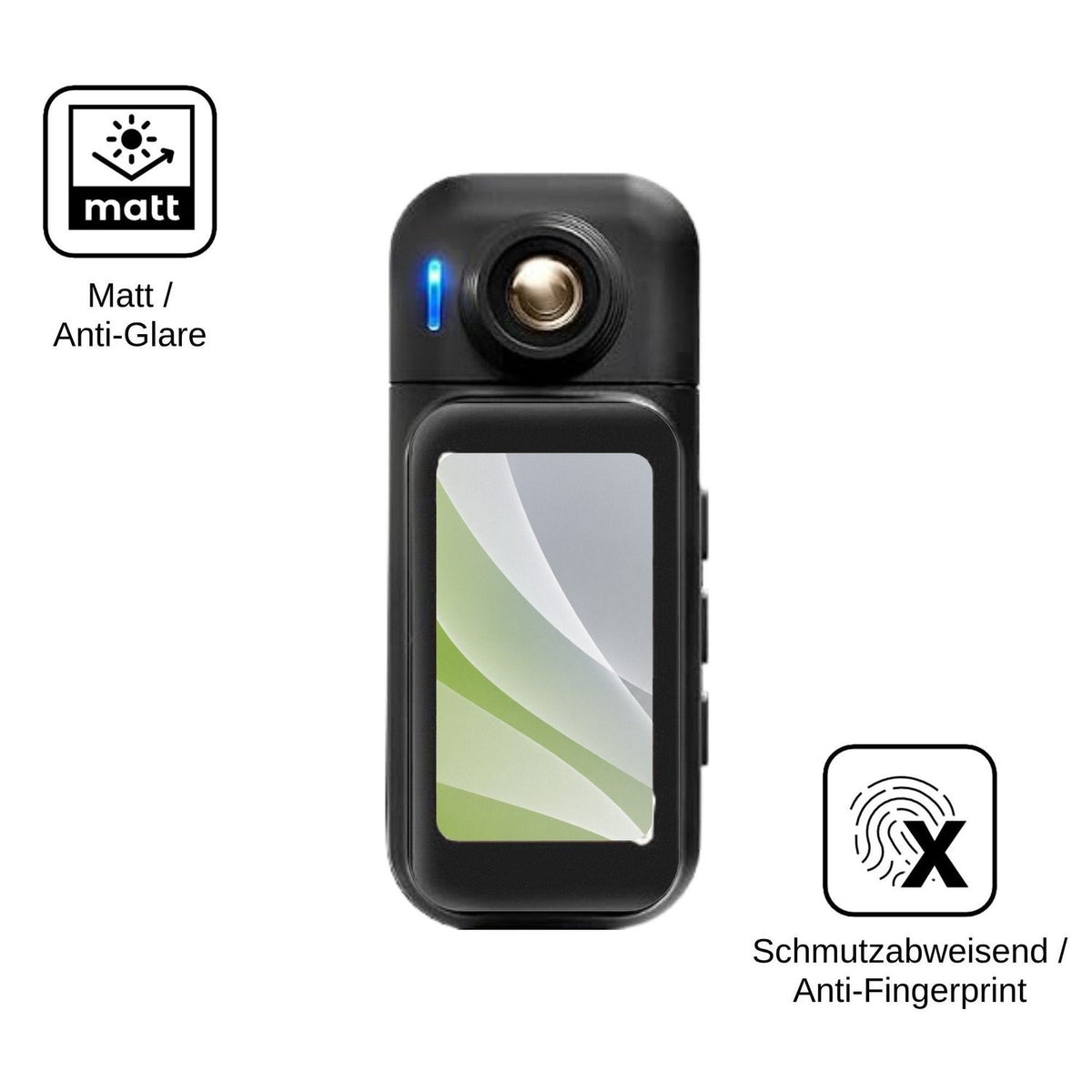 4x Schutzfolie matt für Tiantianle H91 Action Cam Display-Schutzfolie