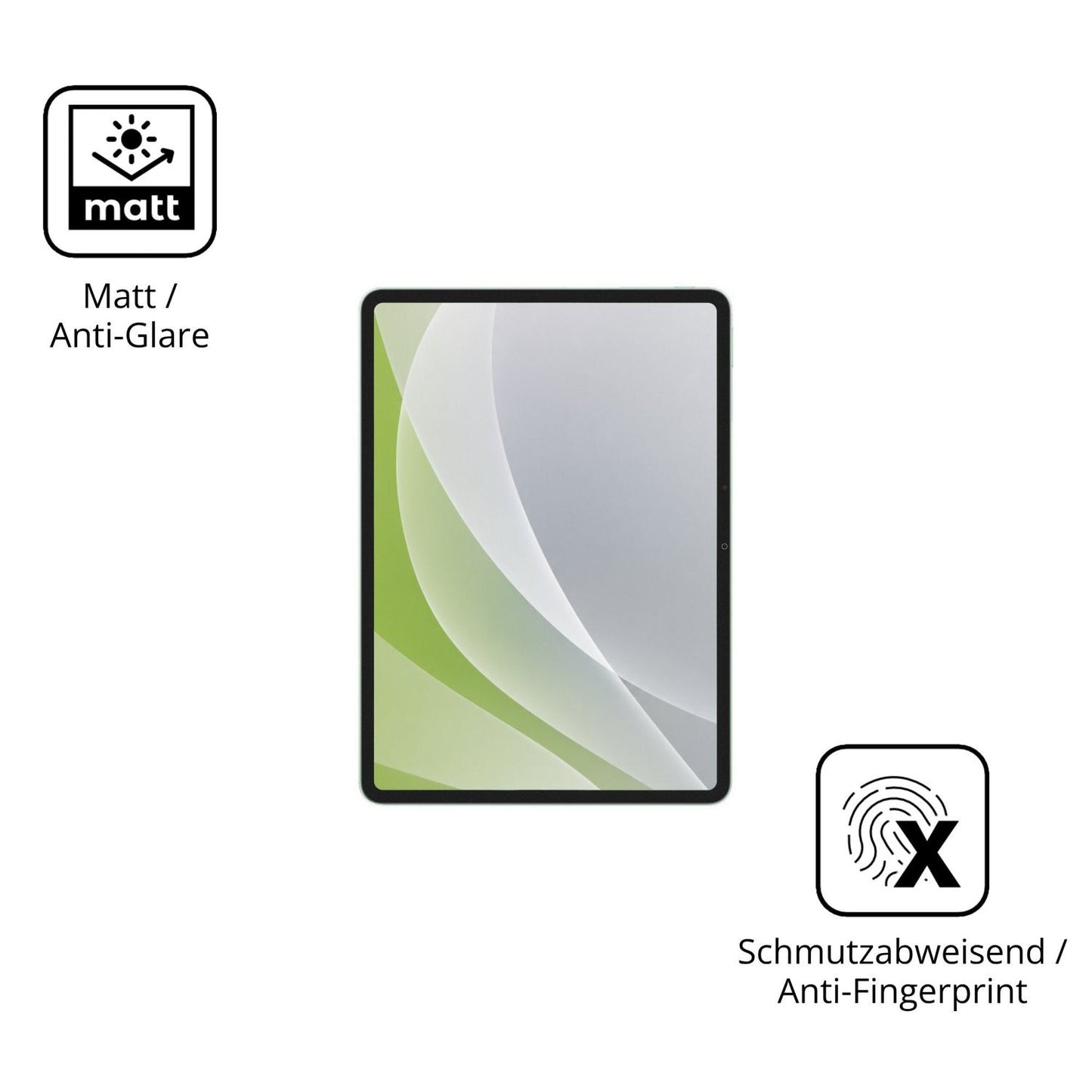Dünne und entspiegelnde Folie passend zugeschnitten für Vivo Pad5c