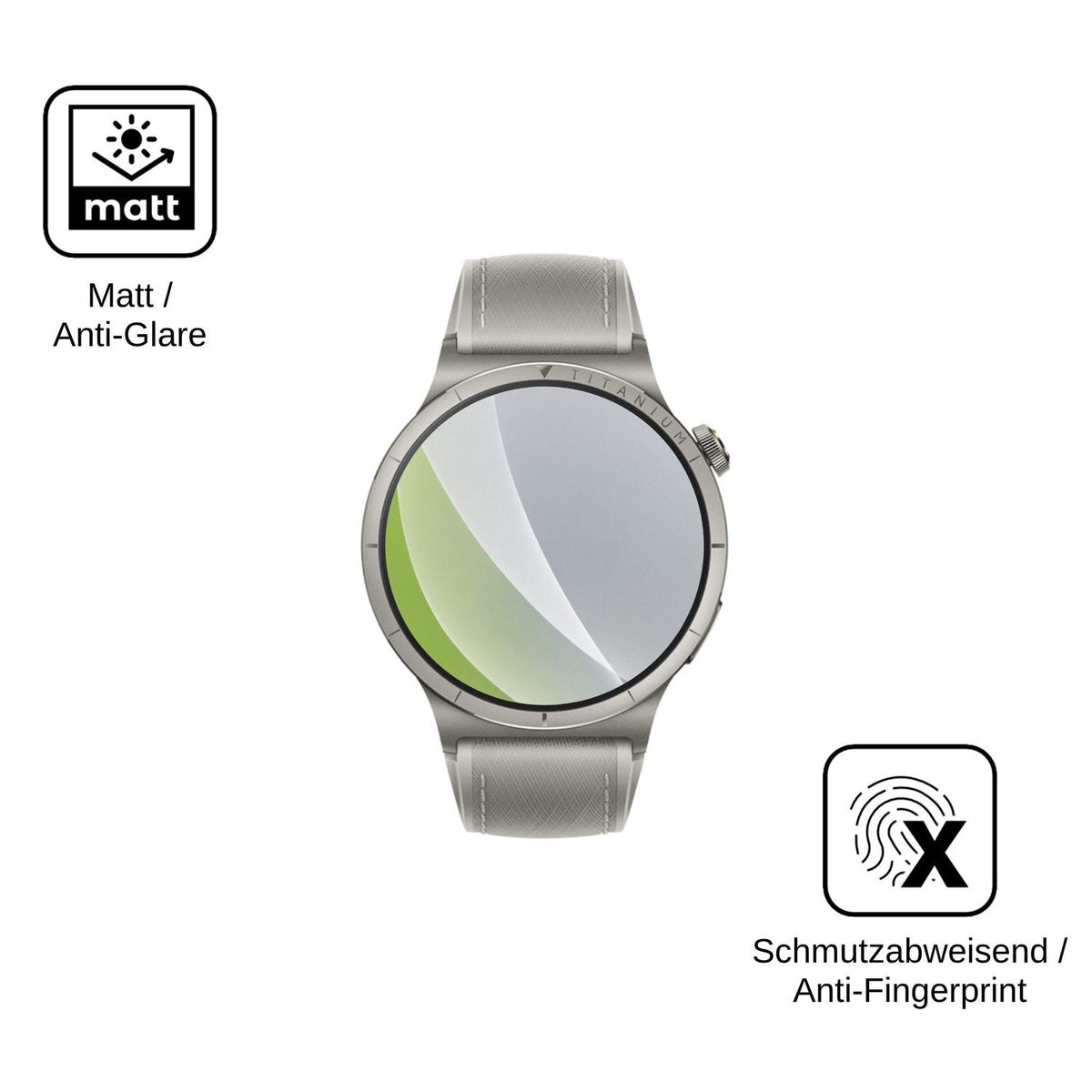 6x Schutzfolie matt für Vivo Watch 6 Display-Schutzfolie