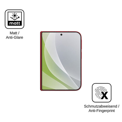 4x Schutzfolie matt für Xiaomi 18 Fold Aussenseite Display-Schutzfolie