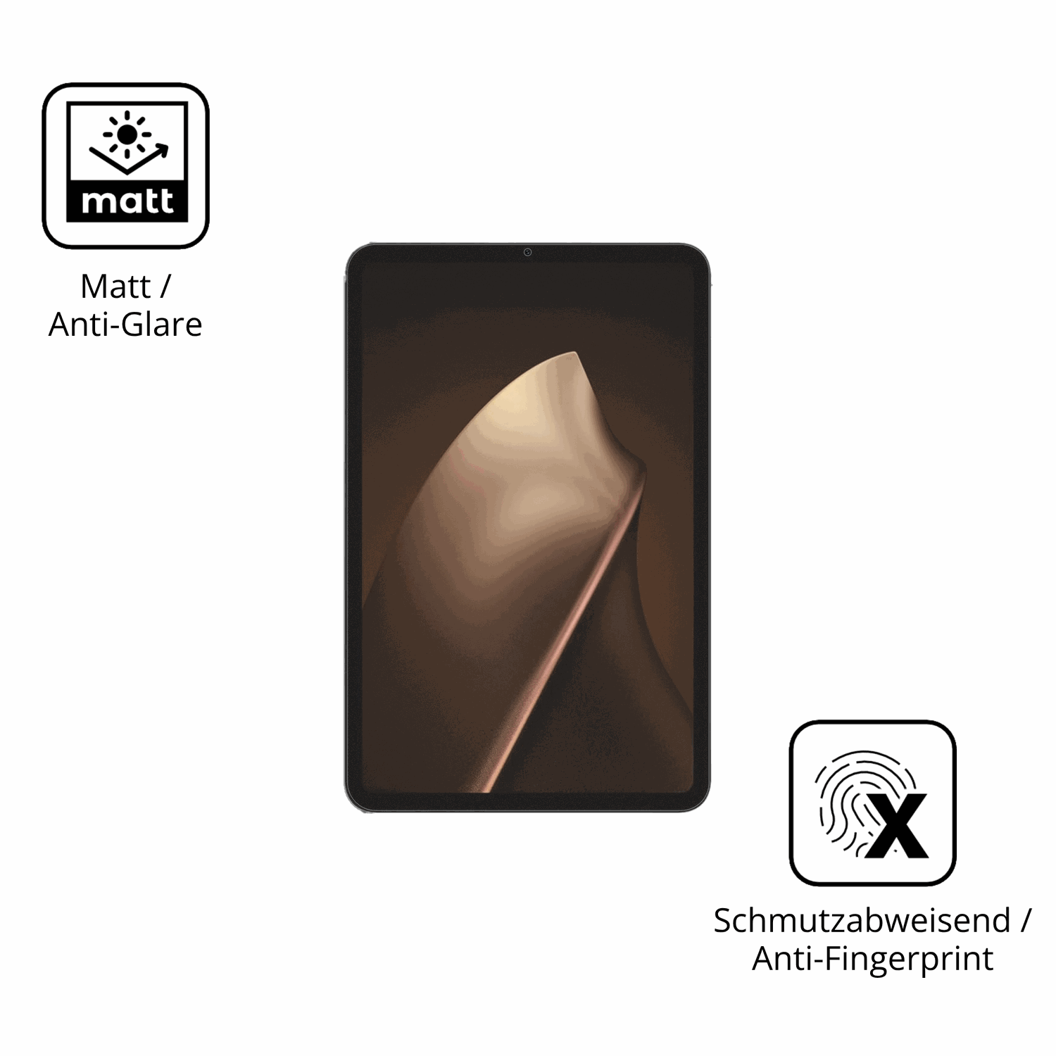 Dünne und entspiegelnde Folie passend zugeschnitten für Xiaomi Pad Mini 8.8