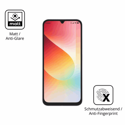 Dünne und entspiegelnde Folie passend zugeschnitten für Xiaomi Redmi 15A 5G