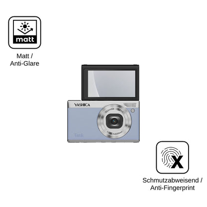 4x Schutzfolie matt für Yashica Tank Compact Display-Schutzfolie