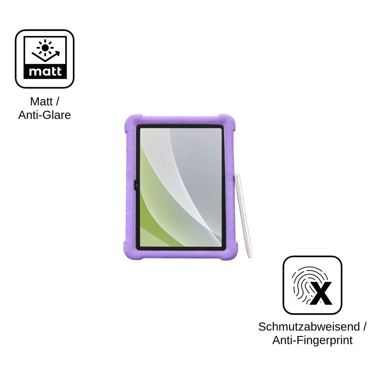 2x Schutzfolie matt für ZONKO Kinder Tablet 10 Display-Schutzfolie